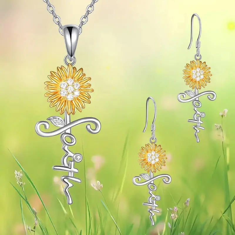 Dust Extract Exquisite Love Dolphin Bee Sunflower Fashion Jewelry Set