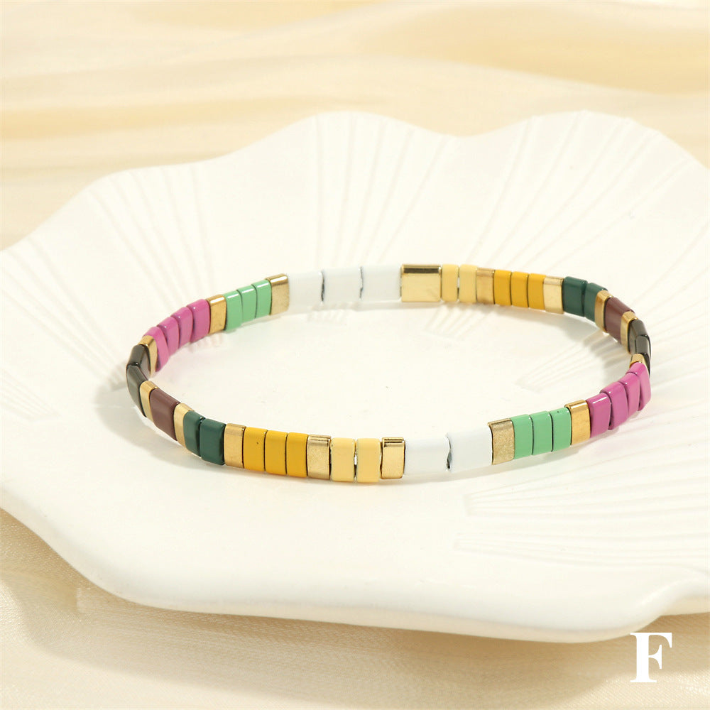 Bracelets de perles de levage Style Macaron Color Series