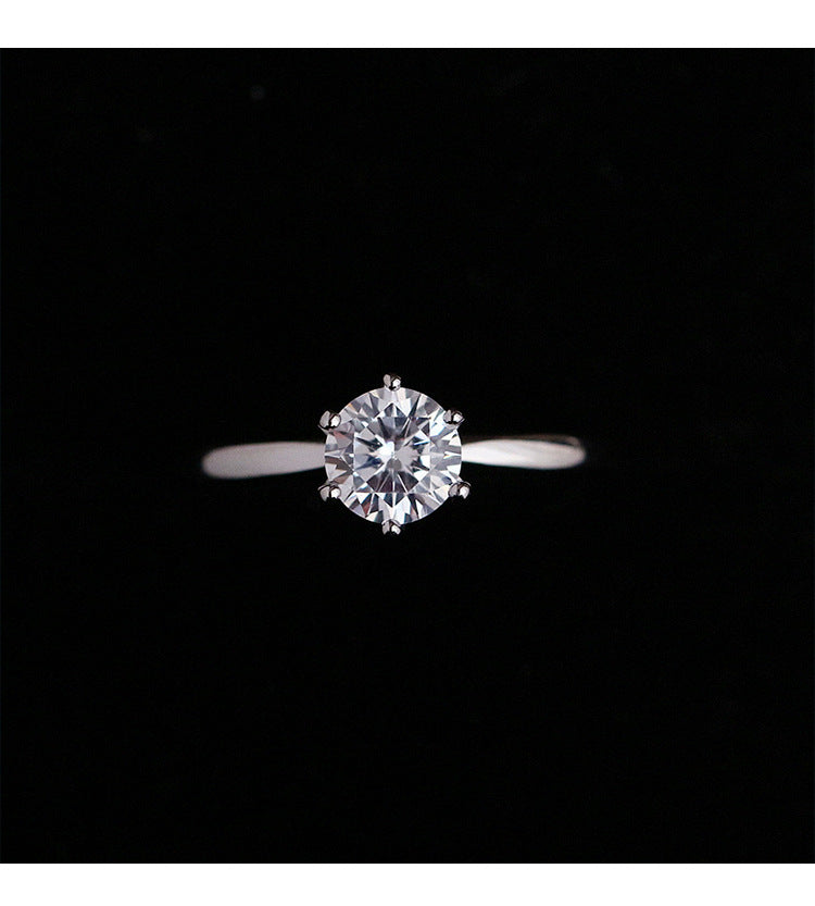 Women's Diamond Wedding Couple Opening Adjustable Fashion Rings