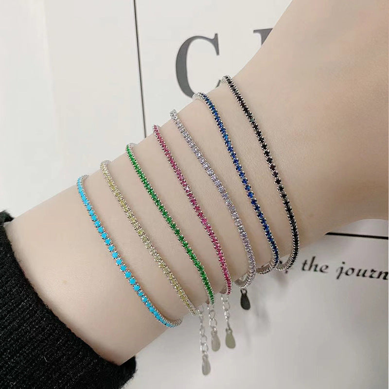 Bracelets simples de style féerique Mori en argent sterling pour femmes