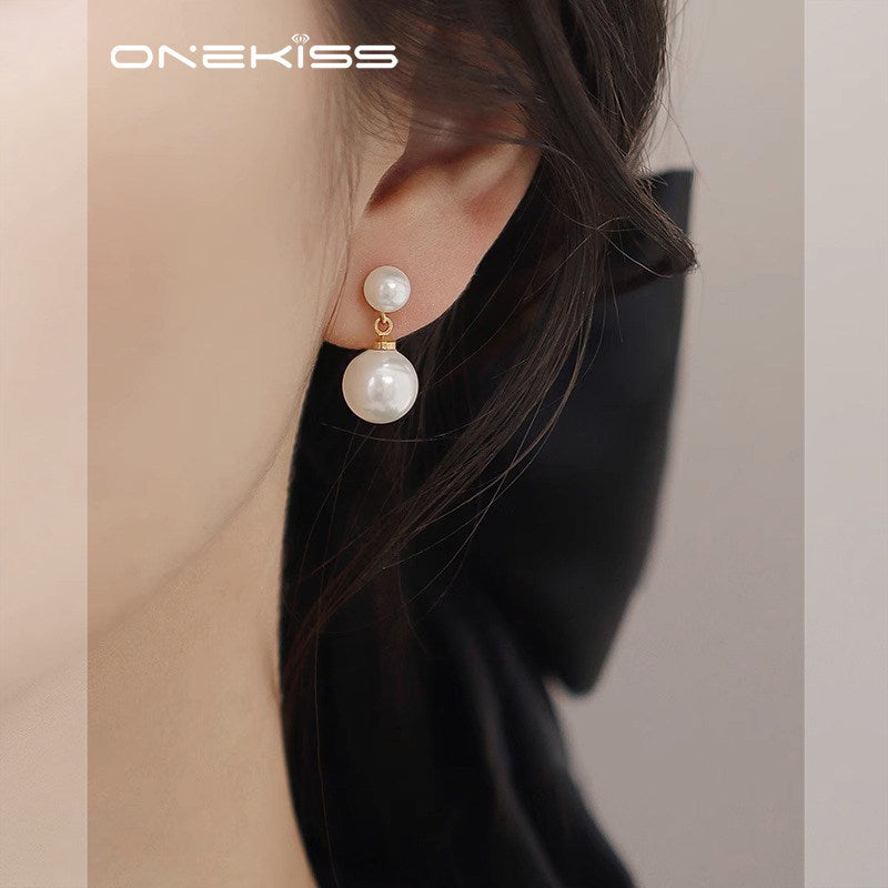 Imitation Pearl Female Light Luxury Minority Design Advanced Sense No Rings