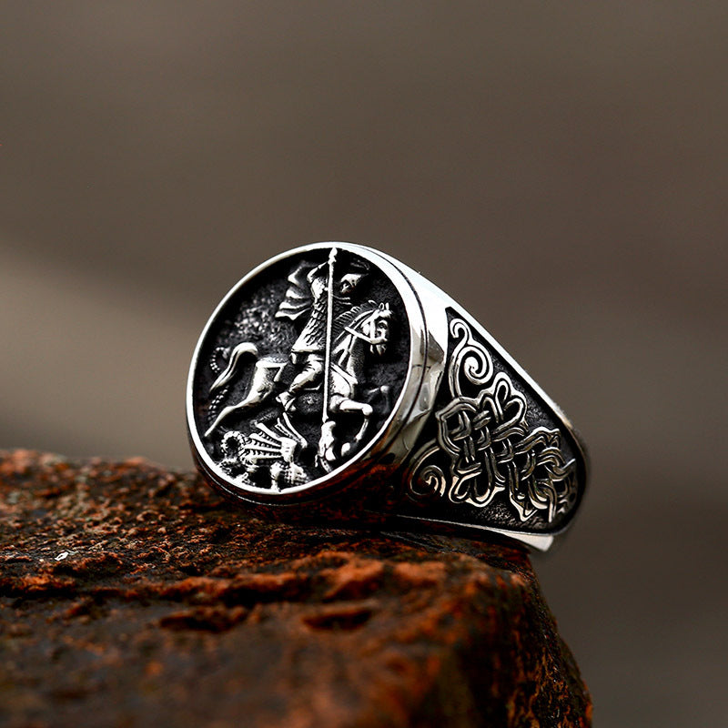 Horse Riding Nordic Viking Celtic Knot Rings