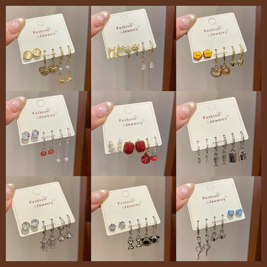 Women's Collection Cool Geometric Daily Small Design Minority Rings