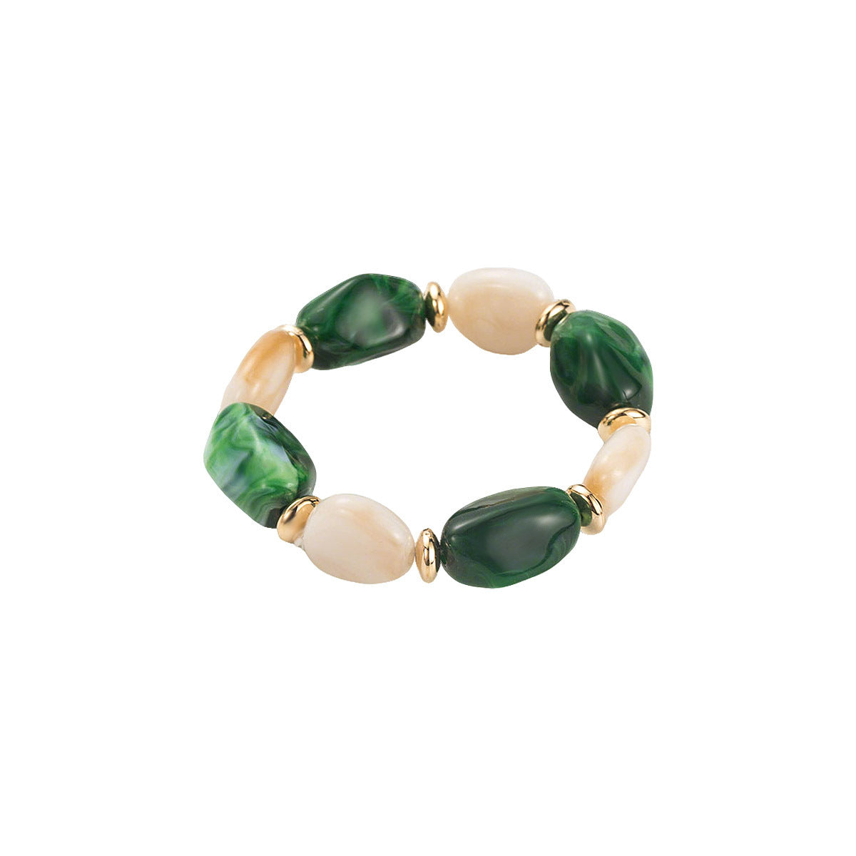 Fashion Exaggerated Geometry Irregular Resin Beaded Bracelet