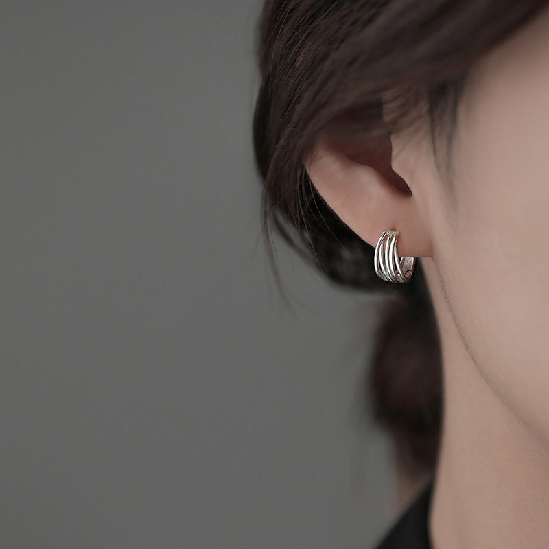 Women's Line Clip Fashion Simple Niche Design Rings