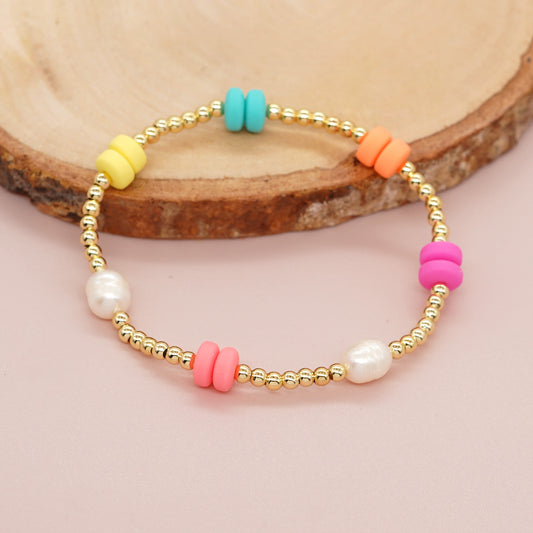 Bead Color Polymer Clay Abacus Beads Bracelets