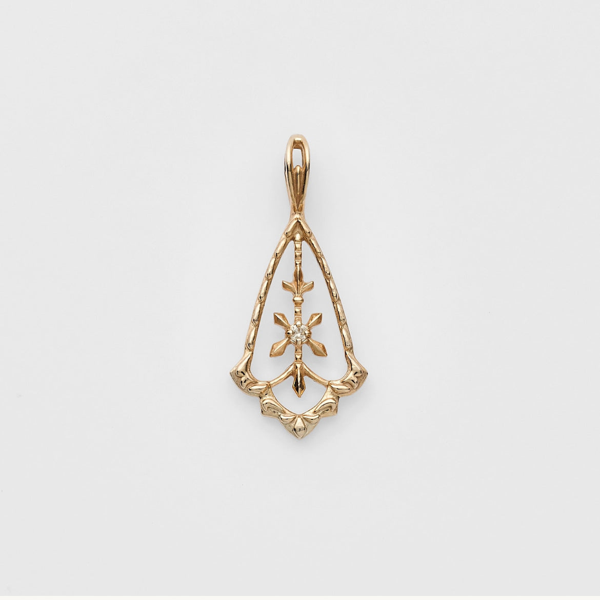 Women's Minimalist Rhombus Hollow Pattern Zircon Sier Plated Jewelry Set