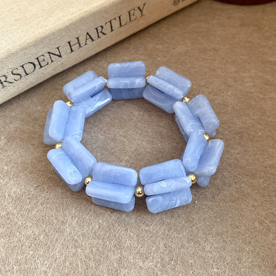 Dopamine Acrylic Beaded Sub Personality Light Luxury Bracelets