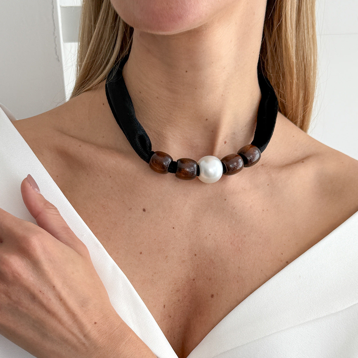 Leopard Print Silk Scarf Flannel Knotted Female Creative Imitation Necklace