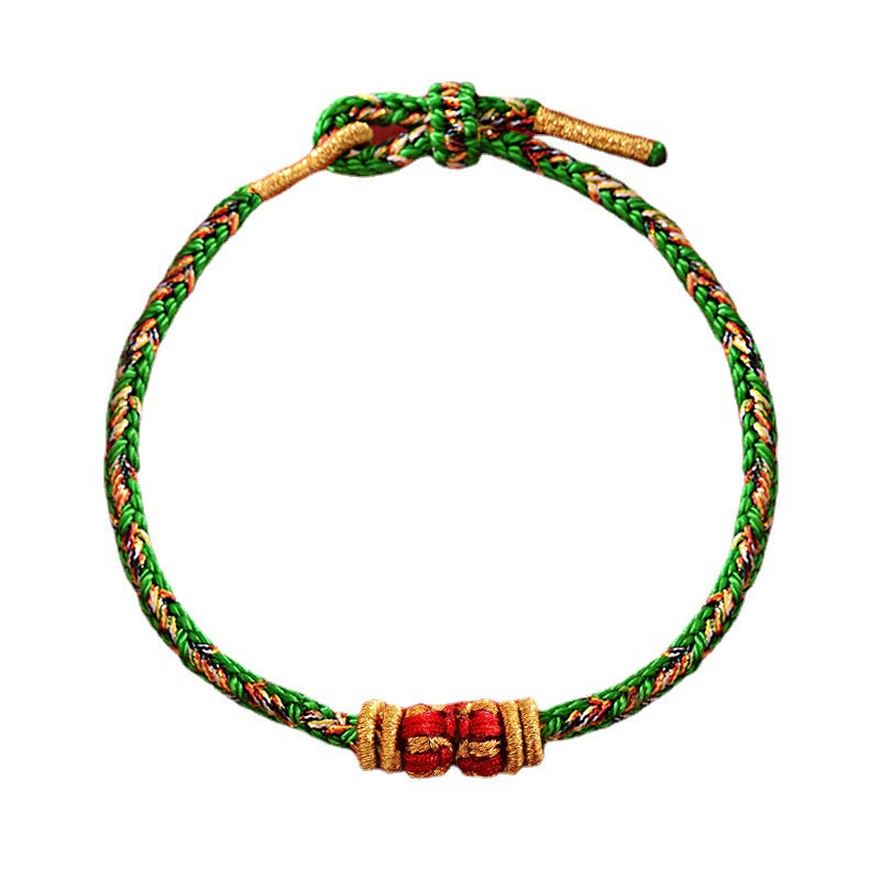 Wrist Chain Birth Buddha Handwoven Red Bracelet