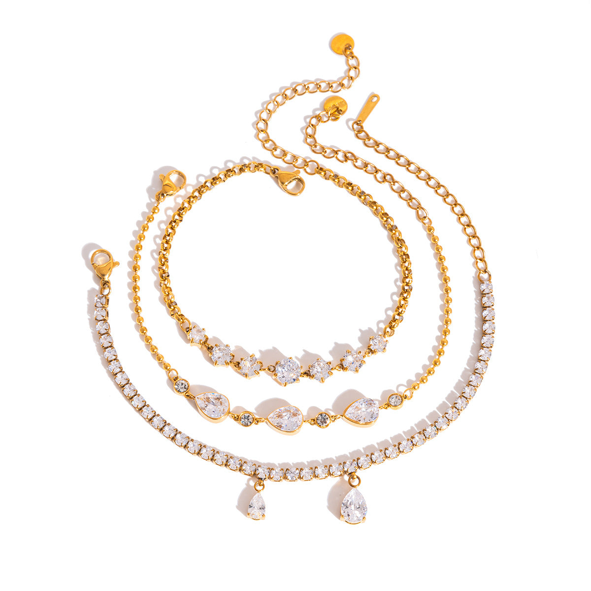 Ding Stainless Steel Twin Style Light Bracelets