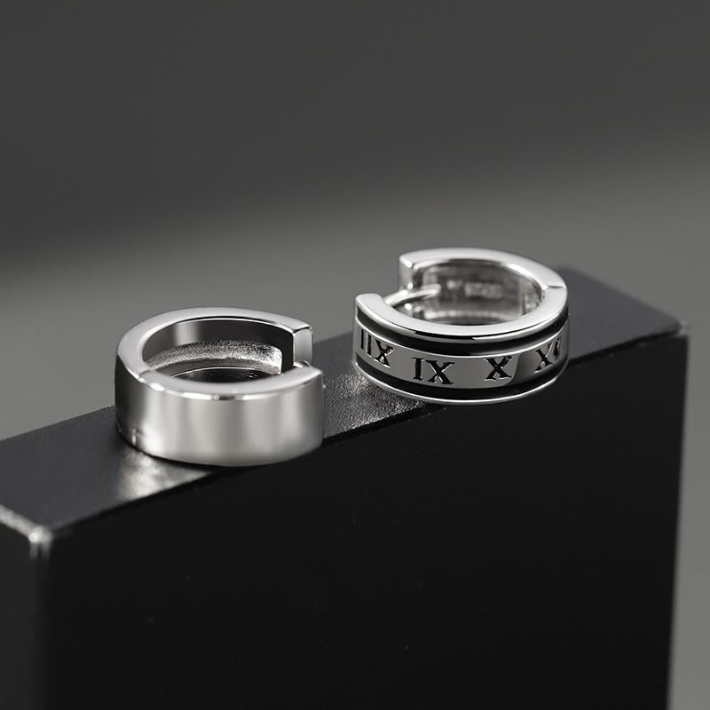 Men's Simple Design Cylindrical Boys Female Temperament Ear Buckle