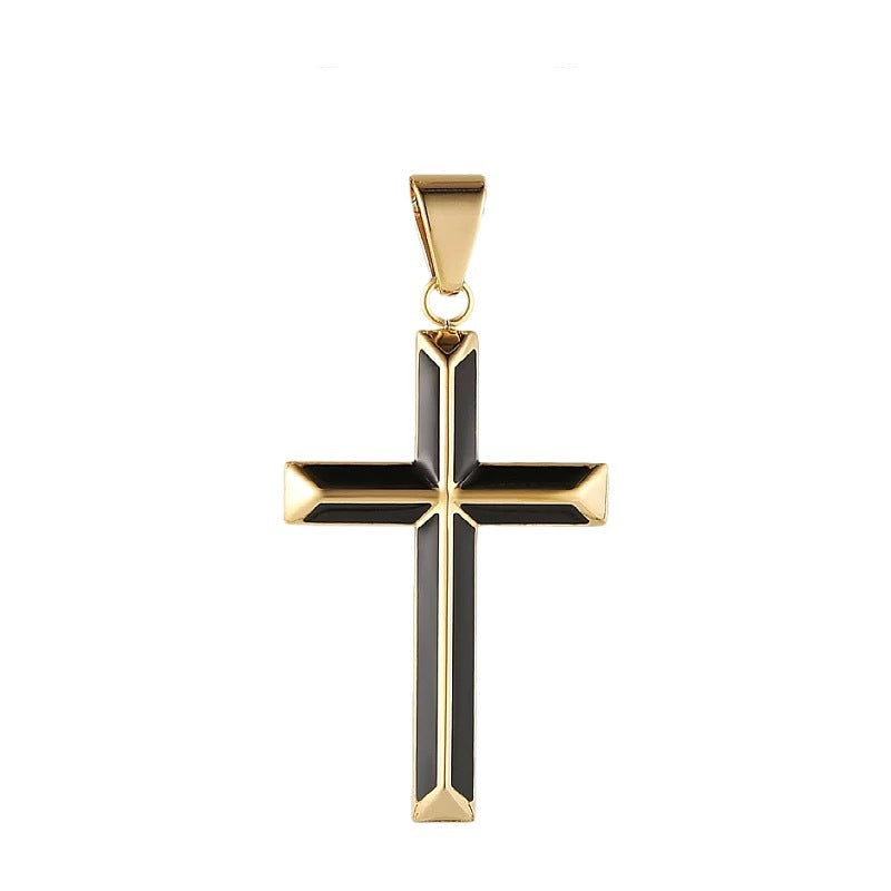 Women's & Men's Simple Cold Two-color Cross Punk Hip Hop Pendants