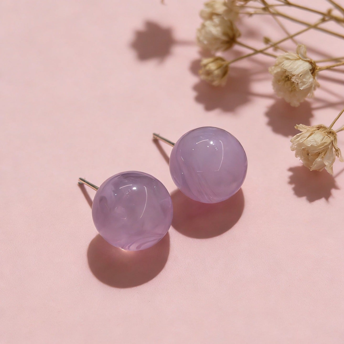 Women's Steamed Buns Bean-shaped High-grade Sense Sweet Stud Earrings