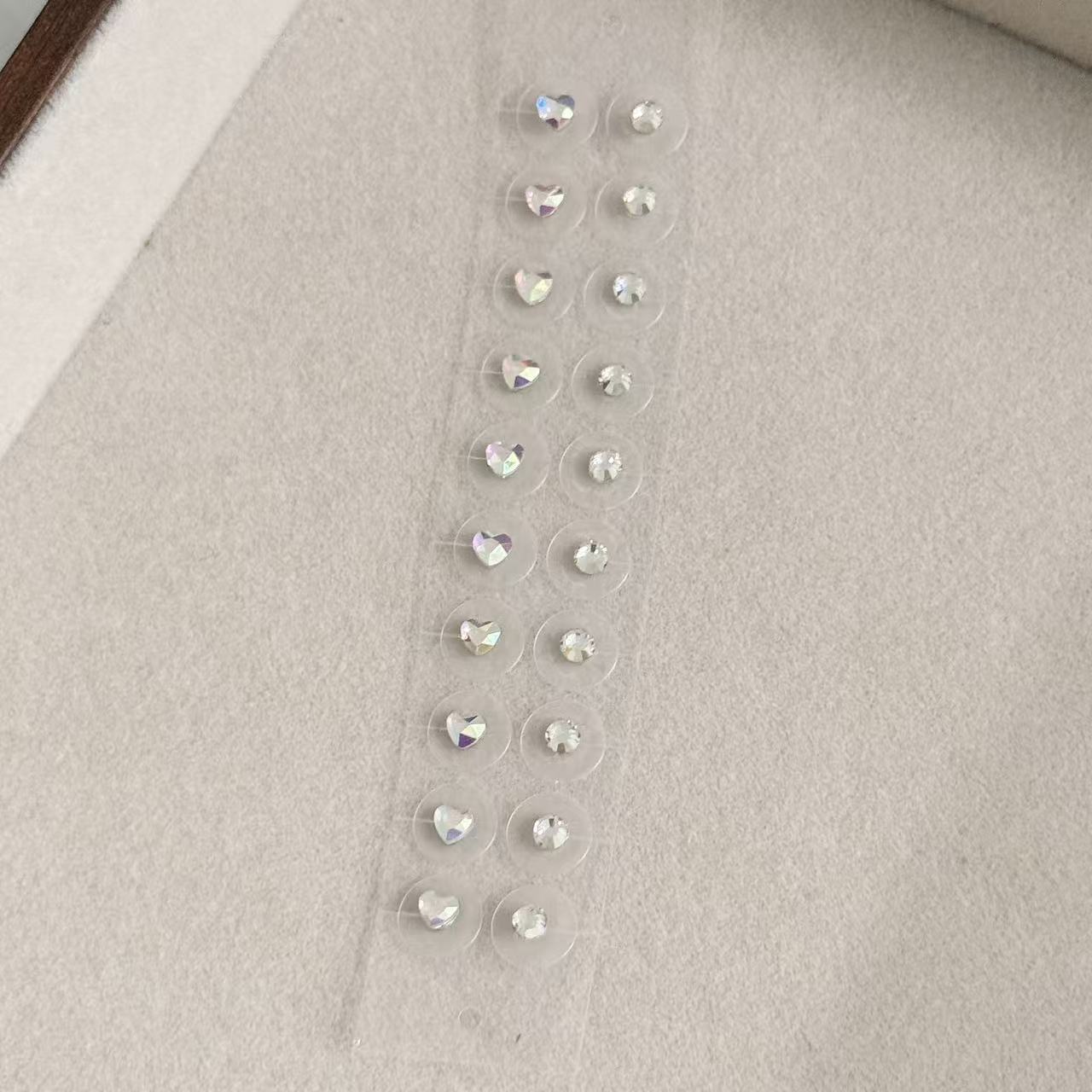 Transparent Crystal Auricular Point Sticker Beauty V-shaped Face Ear Clip