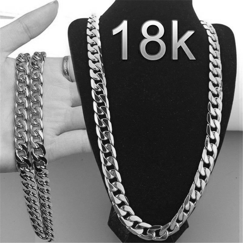 Men's Jewelry Fashion Gold Plated Side Necklaces