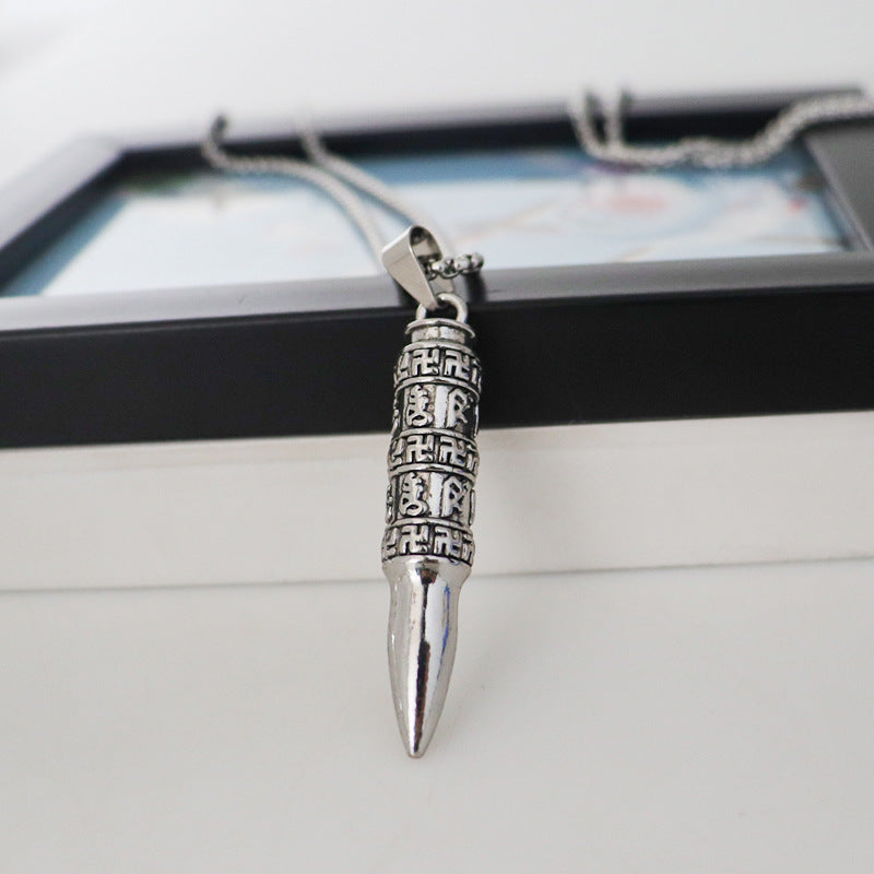 Women's & Men's Creative Alloy Type Bullet Pendant Fashion And Necklaces