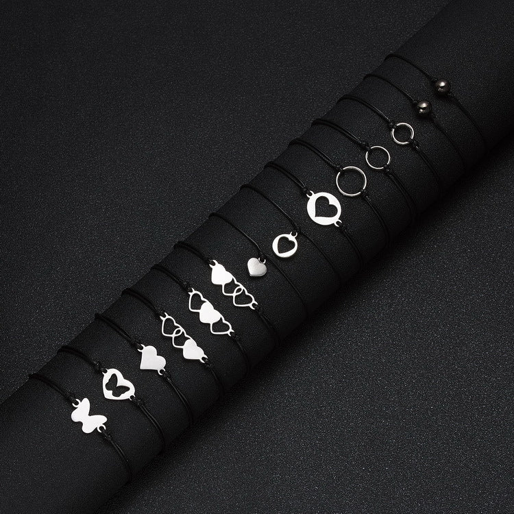 Geometrische, hohl gewebte, verstellbare Armbänder für die Tageskarte