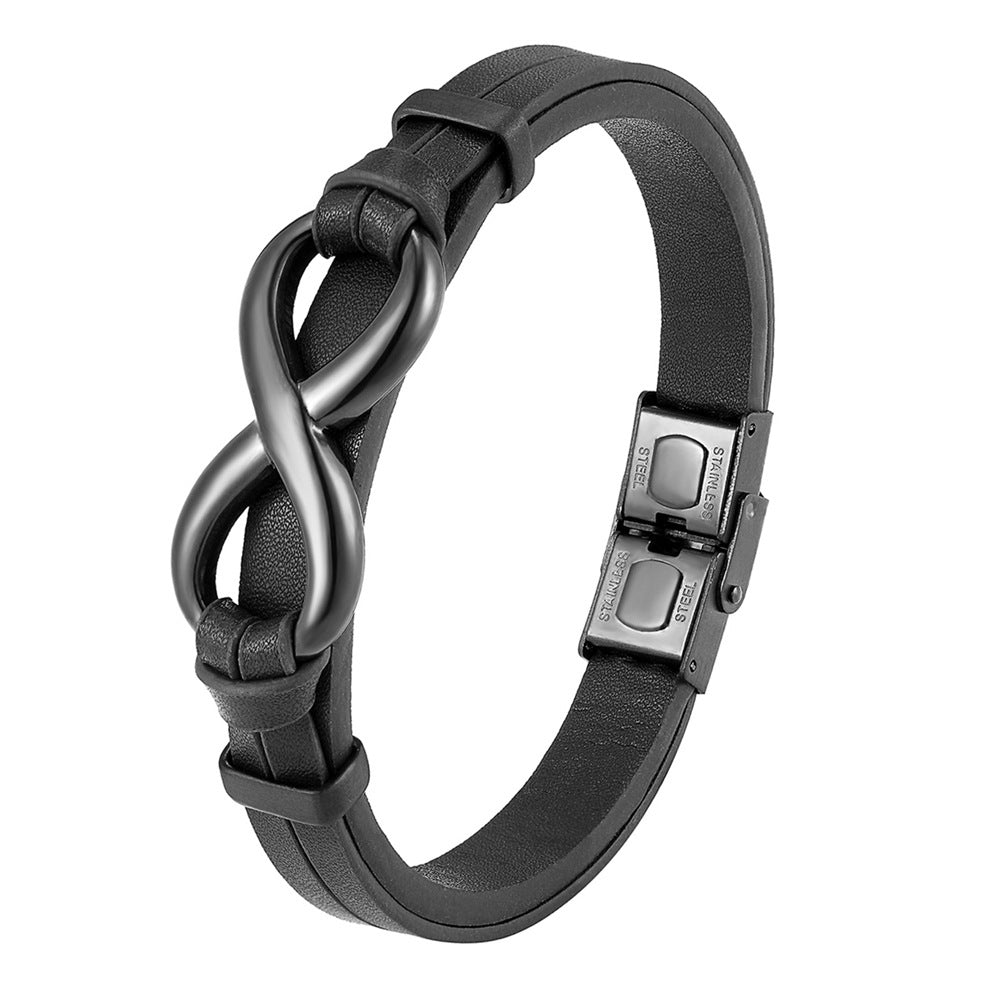 Men's Fashion Korean Style Leather Personality Rope Bracelets