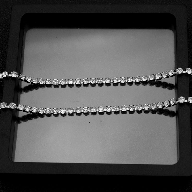 Women's & Men's Classic Personalized Minority Trendy Universal Twin Titanium Steel Clavicle Bracelets