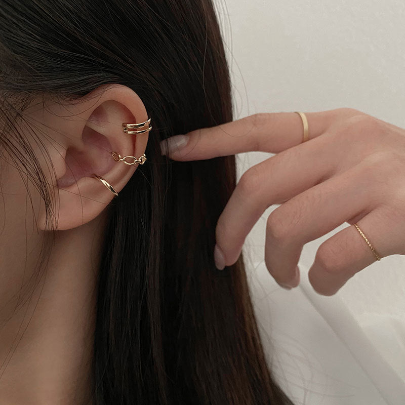 Women's Without Pierced Ears Niche High Sense French Style Retro Aloofness Ear Clip
