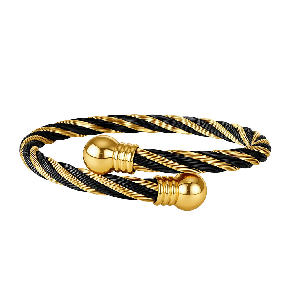 Men's Carrying Strap Stainless Fashion Simple No Color Bracelet