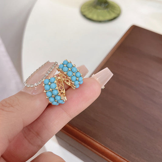 Simple Graceful Clip Advanced Sense Vintage Design Hook Earrings