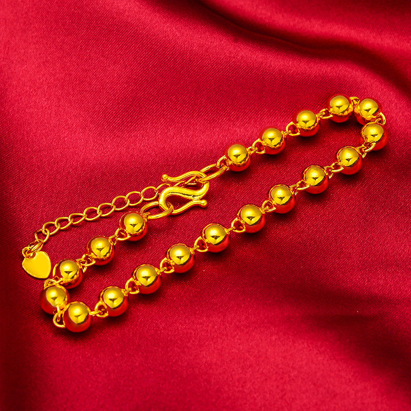 Bracelets brillants élégants en perles de style boutique en or pour femmes et hommes