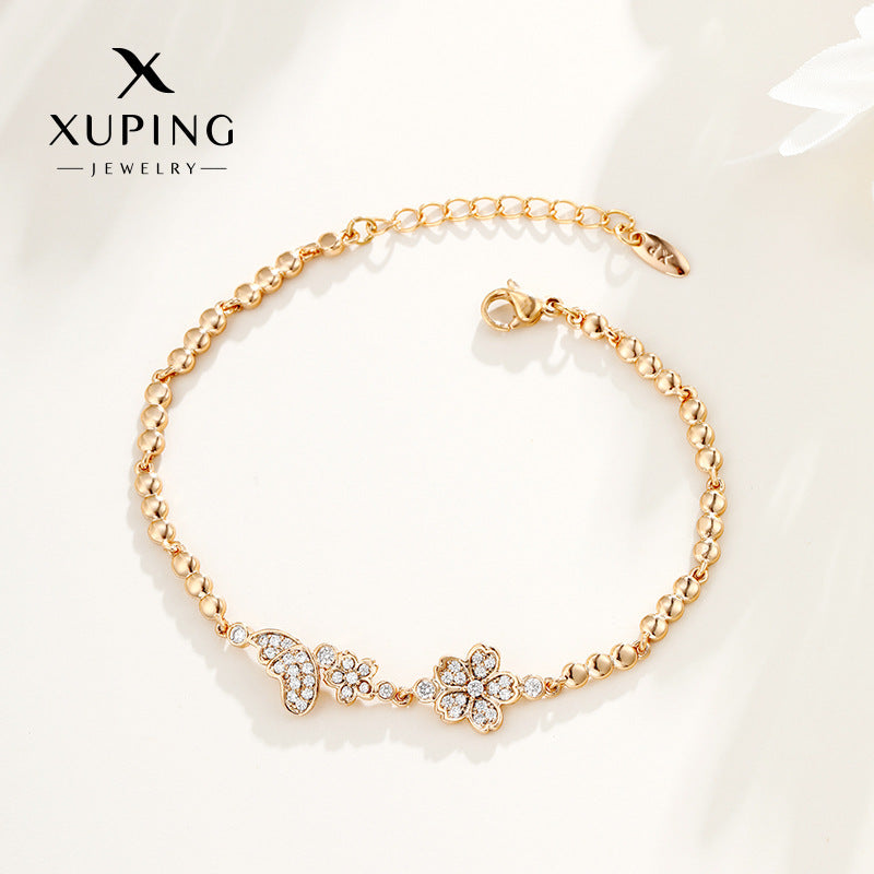 Slightly Inlaid Zirconium Female Light Luxury Minority Bracelets