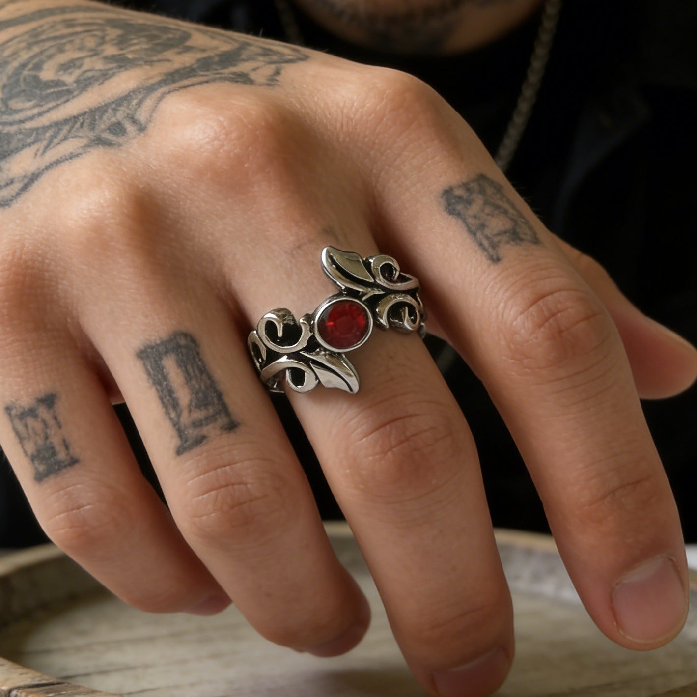 Men's & Women's Fashion Skull Dragon Retro Punk Single Rings