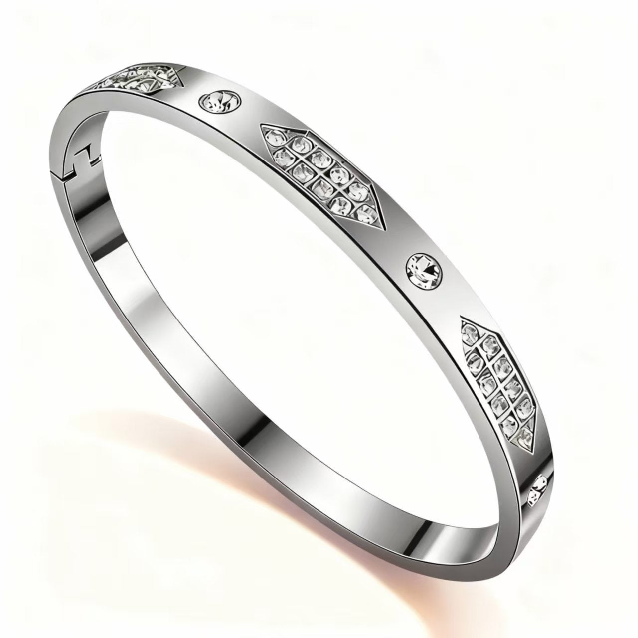 Titanium Steel Female Diamond High-grade Stainless Bracelet
