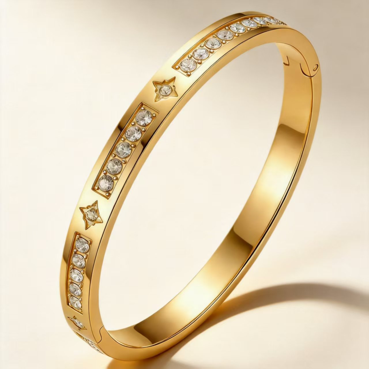 Titanium Steel Female Diamond High-grade Stainless Bracelet