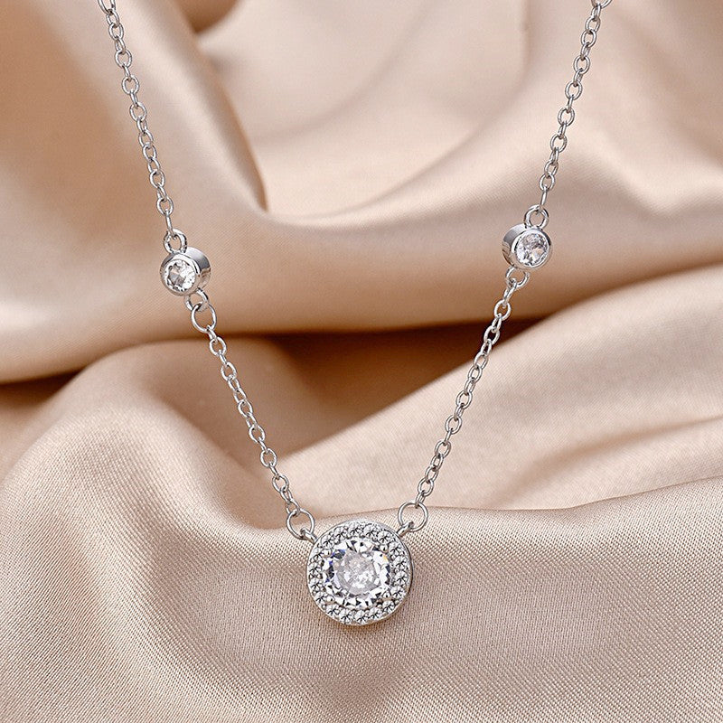 Heart Princess Round Bag Ladies Light Luxury Minority Necklaces