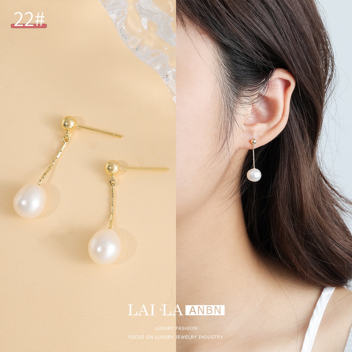 French Retro Pearl Sterling Sier Light Earrings
