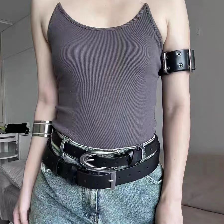Arm Matching Single Leather Armband Retro Punk Bracelet