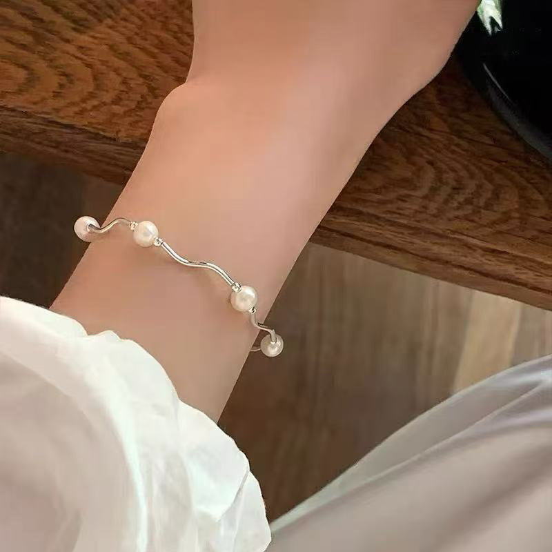 Women's Pearl Brace Lace Light Luxury High-grade Bracelet