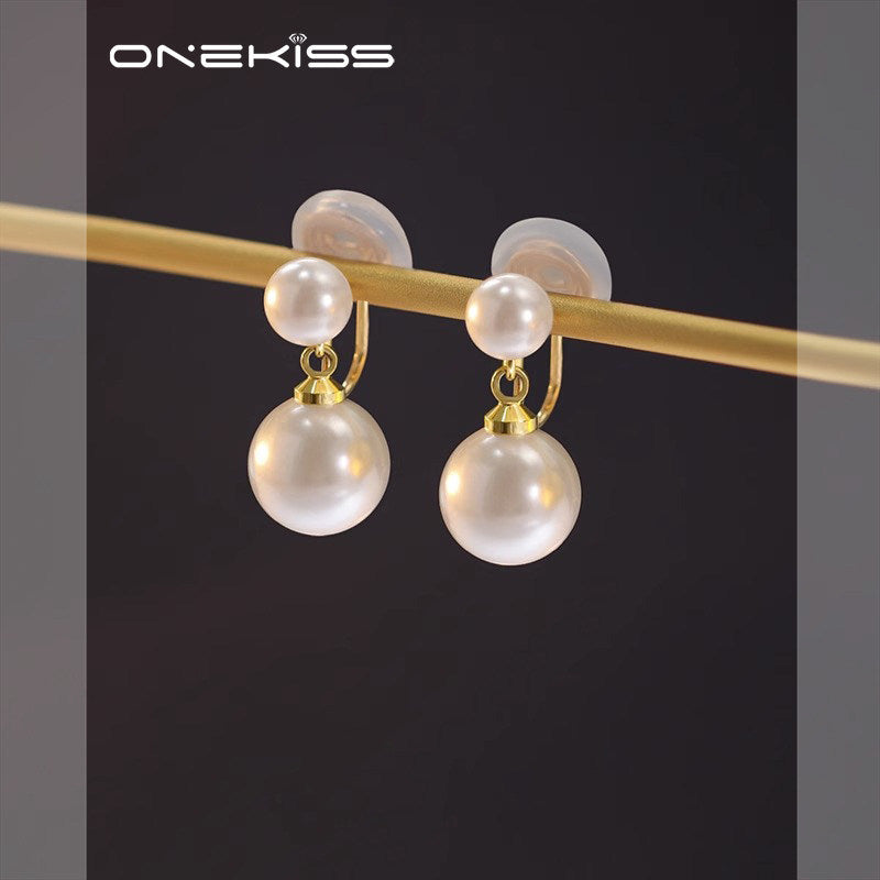 Imitation Pearl Female Light Luxury Minority Design Advanced Sense No Rings