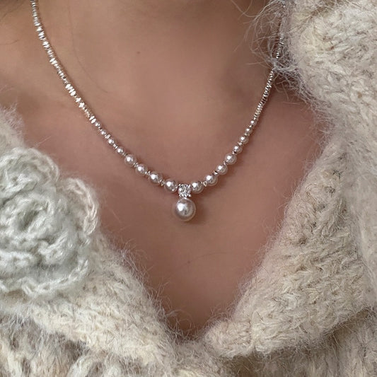 Manta Rose Pearl French Entry Lux Small Pieces Of Sier Necklaces