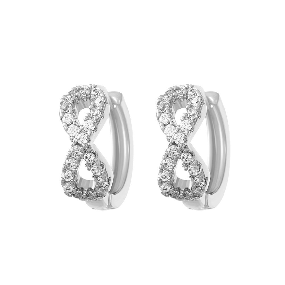 Korean Style Fashion Temperament Digital Personalized Creative Earrings