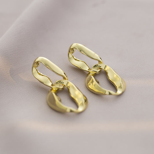 Luxury Temperament High-grade Metal Buckle Cold Unique Design Mosquito Ear Clip