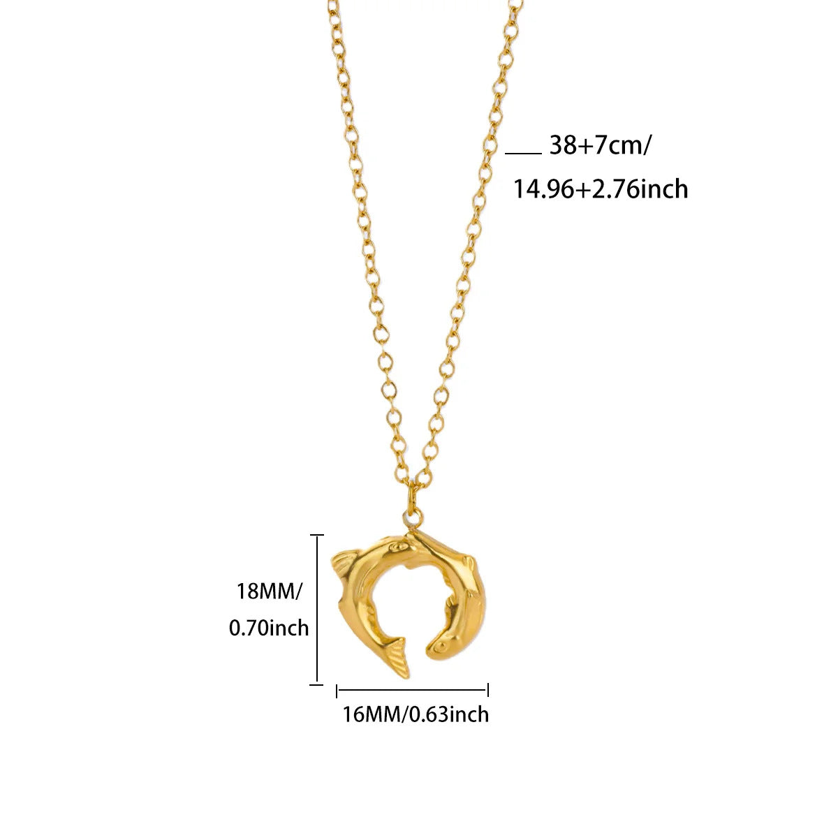 Small Conch Stainless Steel Shell Starfish Ocean Vacation Necklace