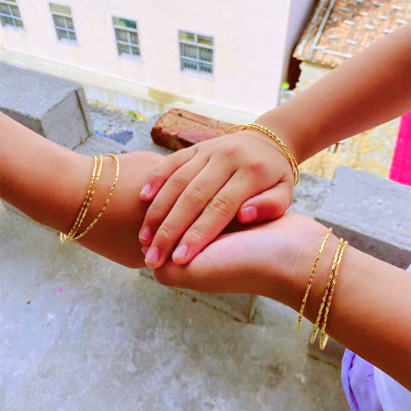 Women's Placer Gold Fine Sand Fashion Shop Bracelets