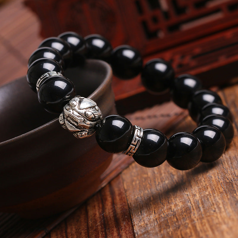 Bracelets tibétains en perles de bouddha pour femmes, hommes et tête de Pi