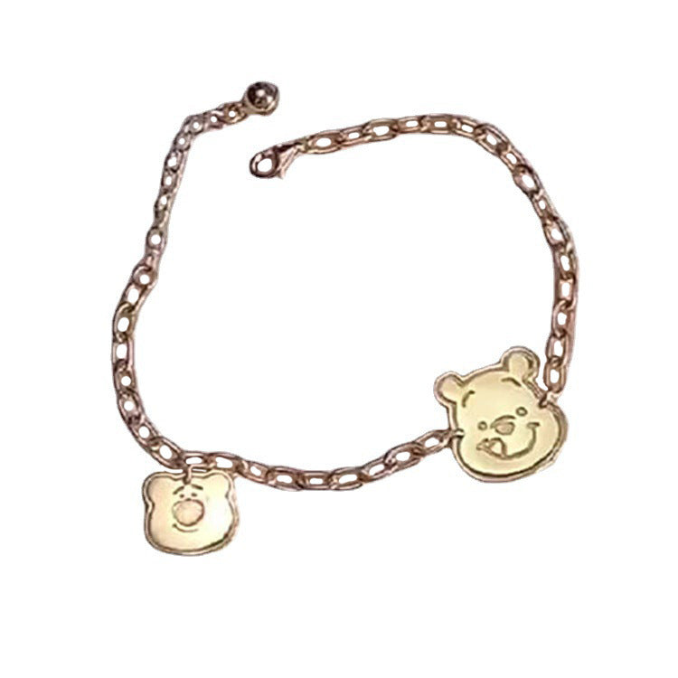 Strawberry Bear Bell Female Cute Style Bracelets