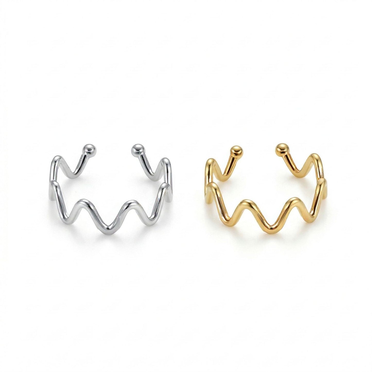 Copper Micro Inlaid Zircon Shaped Exquisite Versatile Without Ear Clip