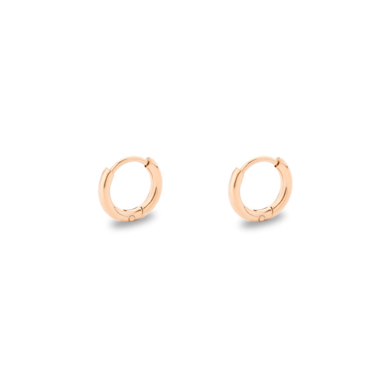 Titanium Steel Stainless Coil Trendy Arc Glossy Ear Buckle