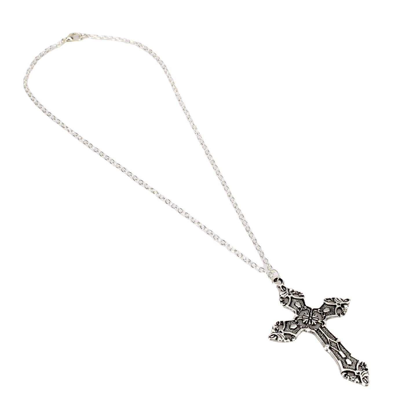 Colliers avec pendentif croix baroque vintage bohème Madonna