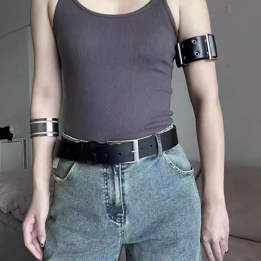 Arm Matching Single Leather Armband Retro Punk Bracelet