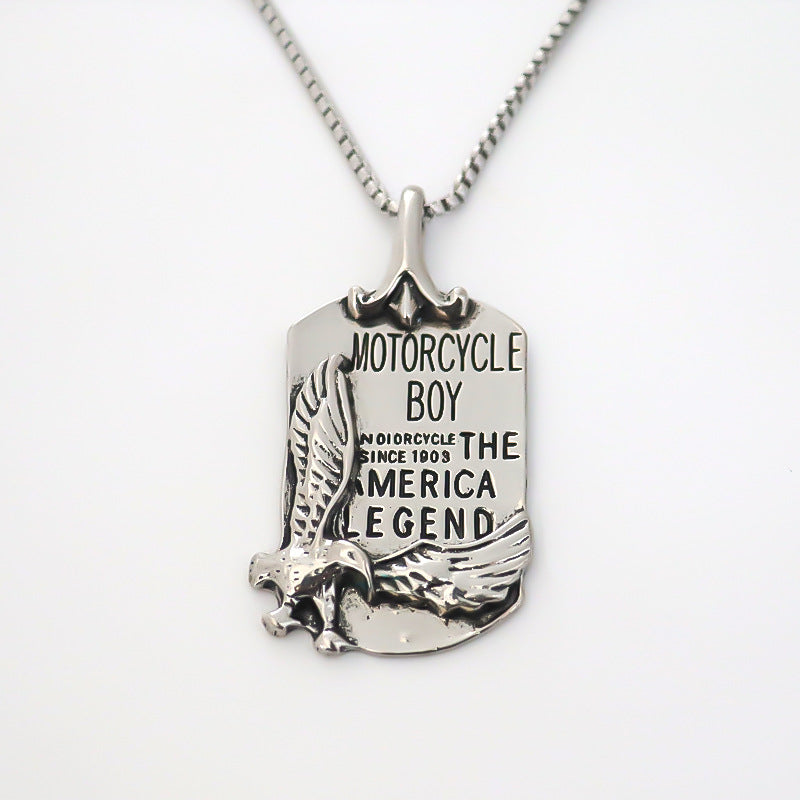 Men's Eagle Pendant High-grade Letter Accessories Trendy Necklaces