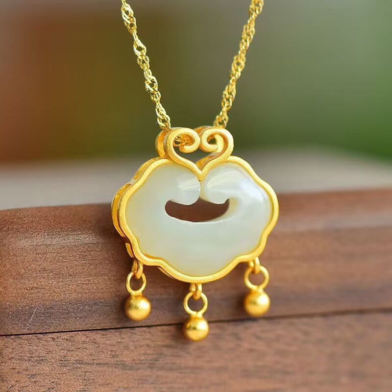 Lock Chinese Style Of Good Light Luxury Small Necklace